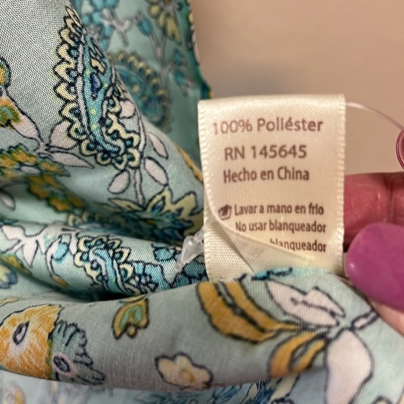 L.I.B New York Women’s Blue And Yellow Floral Kimonos Size S/M NWT - Picture 8 of 8